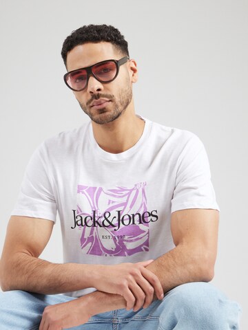 JACK & JONES T-Shirt 'JWHLAFAYETTE' in Weiß