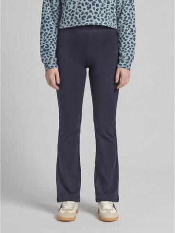 TOM TAILOR Flared Leggings in Blue: front