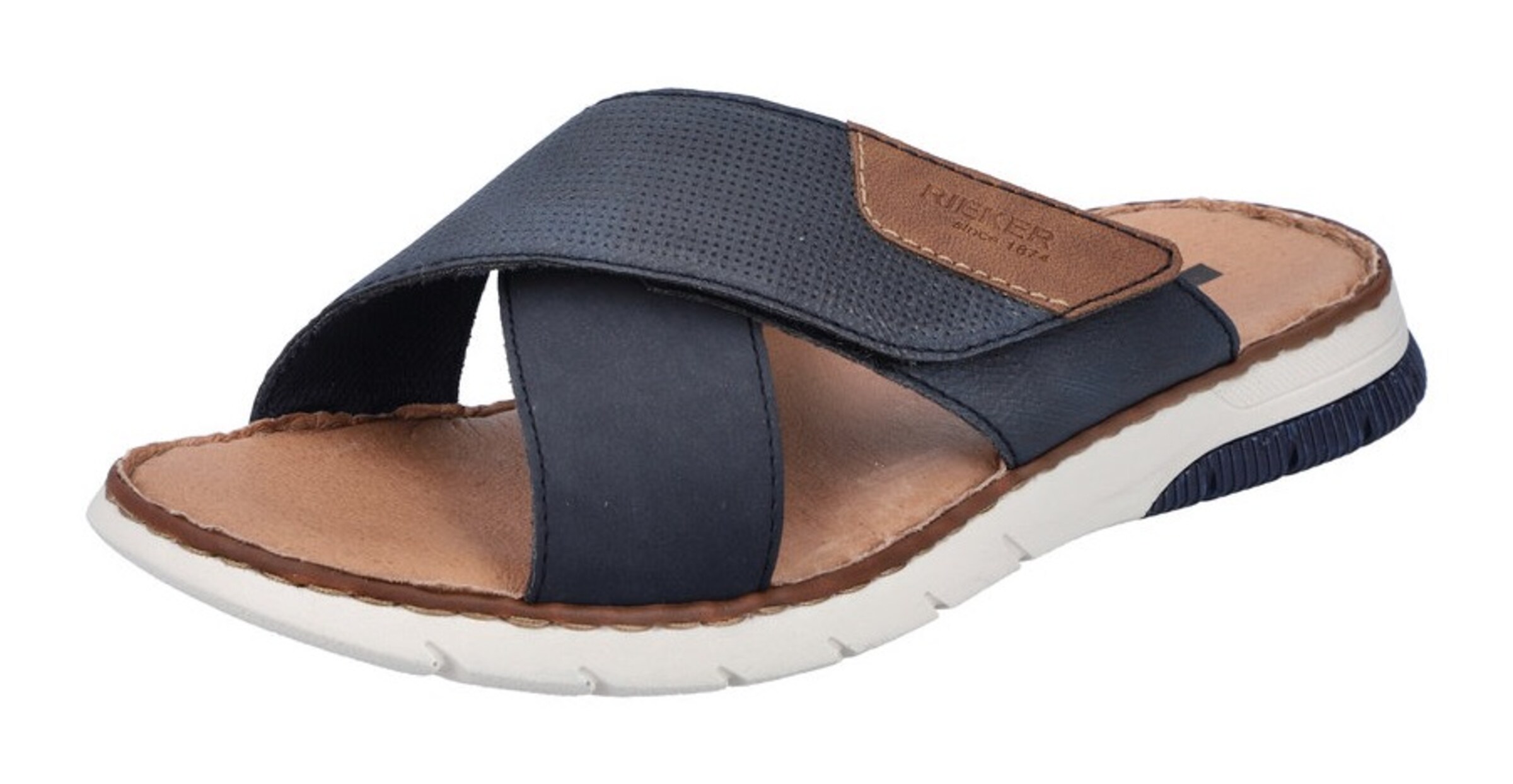 Mule Rieker en bleu : devant