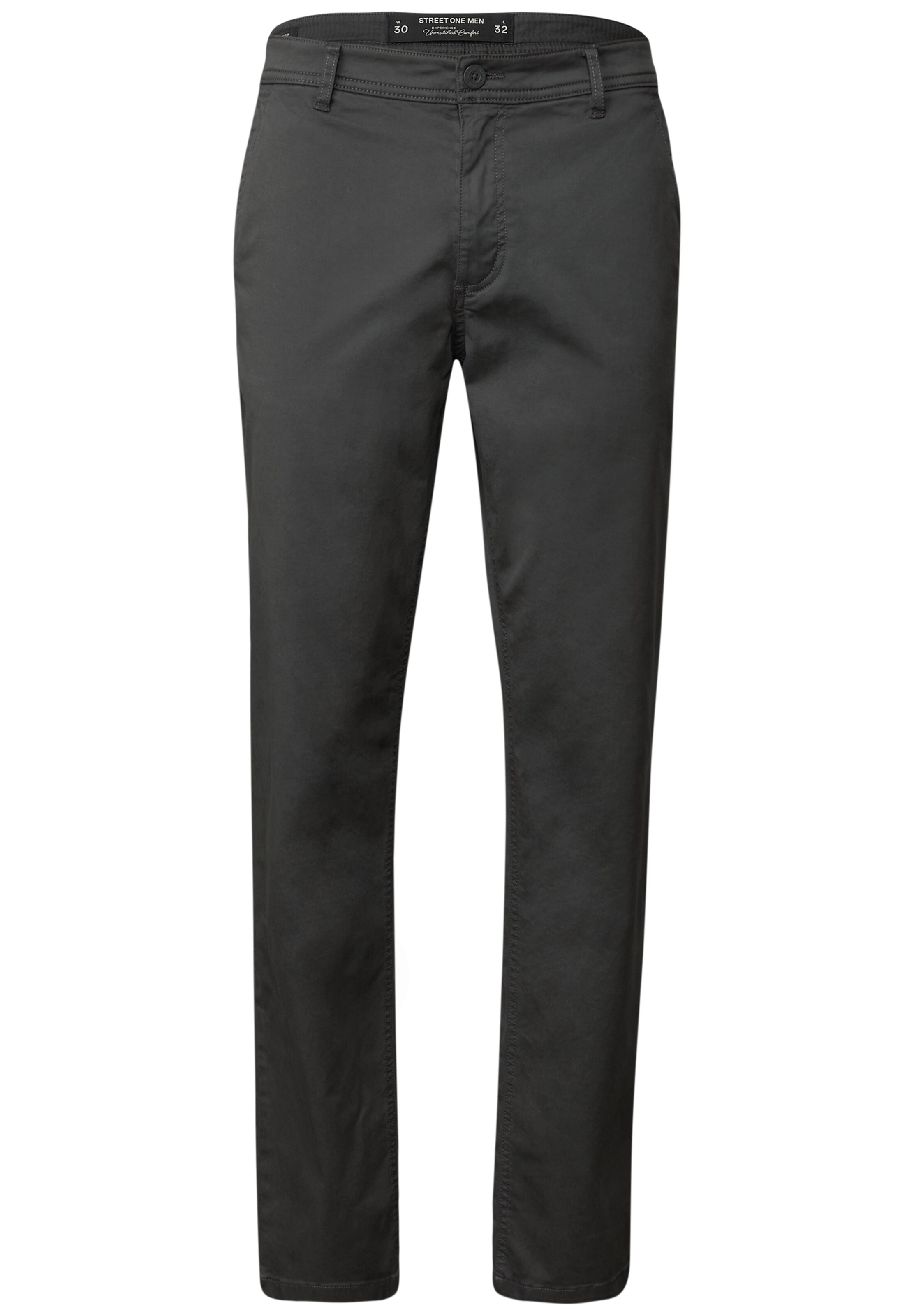 Street One MEN Chino Pants in Grey: front