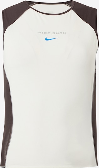 Nike Sportswear Toppi koossa XS värissä taivaansininen / ruskea / valkoinen, Tuotenäkymä