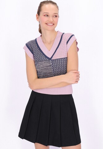 Pull-over MYMO en violet : devant