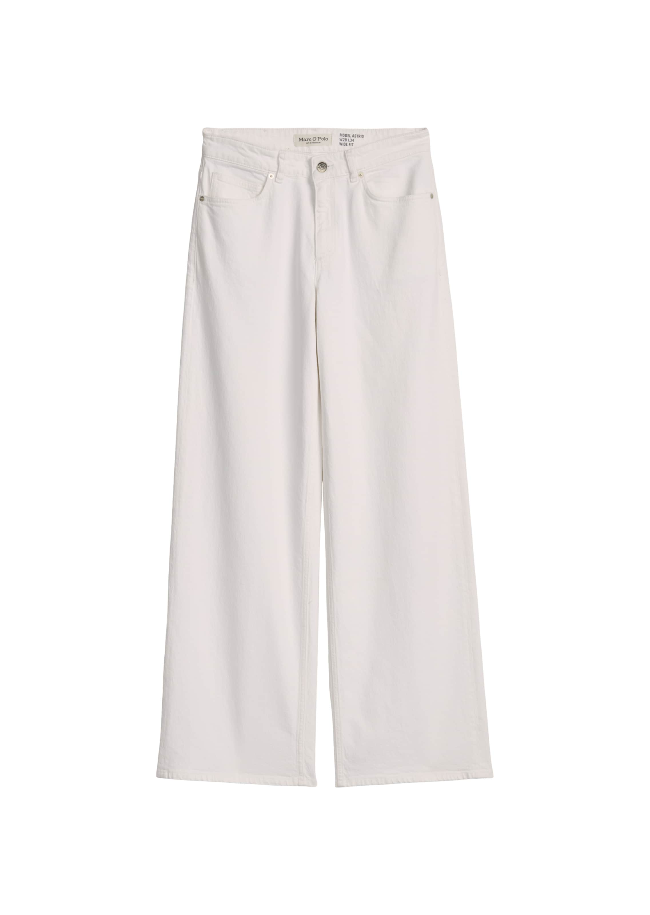 Marc O'Polo Loosefit Jeans 'Astrid' in Wit: voorkant