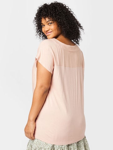 KAFFE CURVE Bluse 'Caya' in Pink