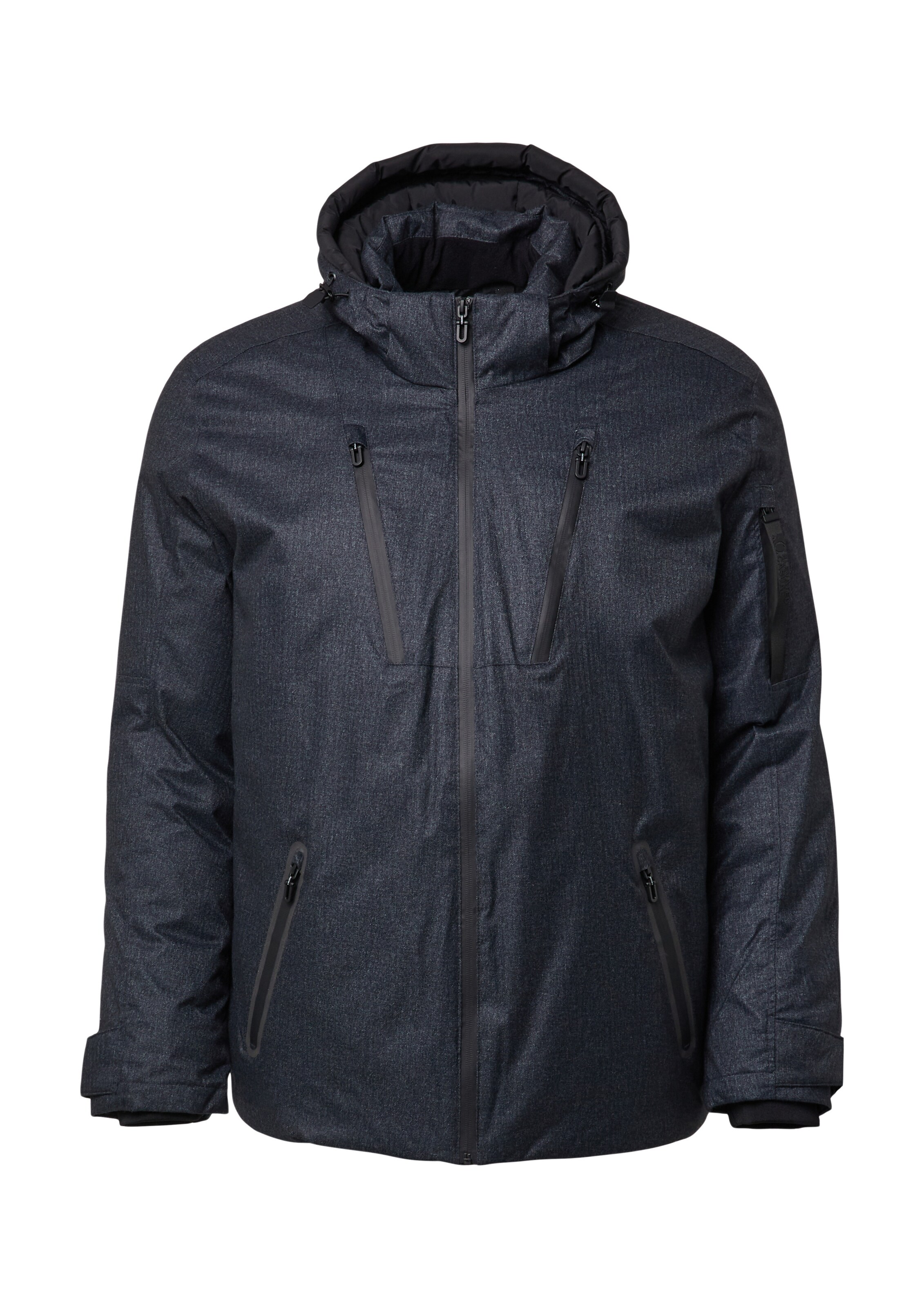 s.Oliver Men Big Sizes Winter Jacket in Blue: front