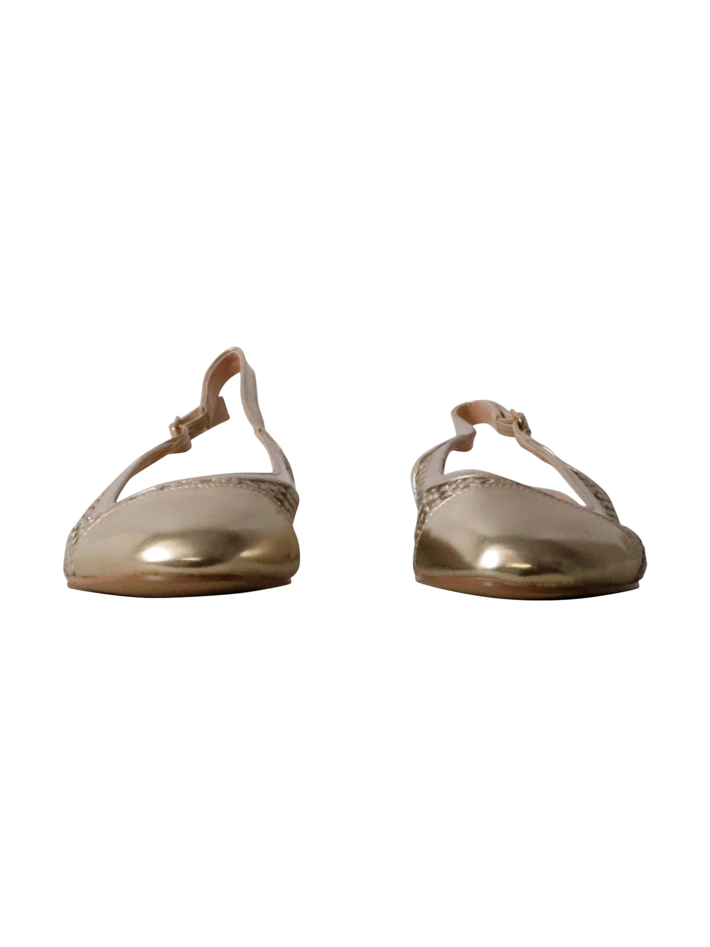Décolleté sling 'Pumps mit Riemchen' di POTI PATI in oro