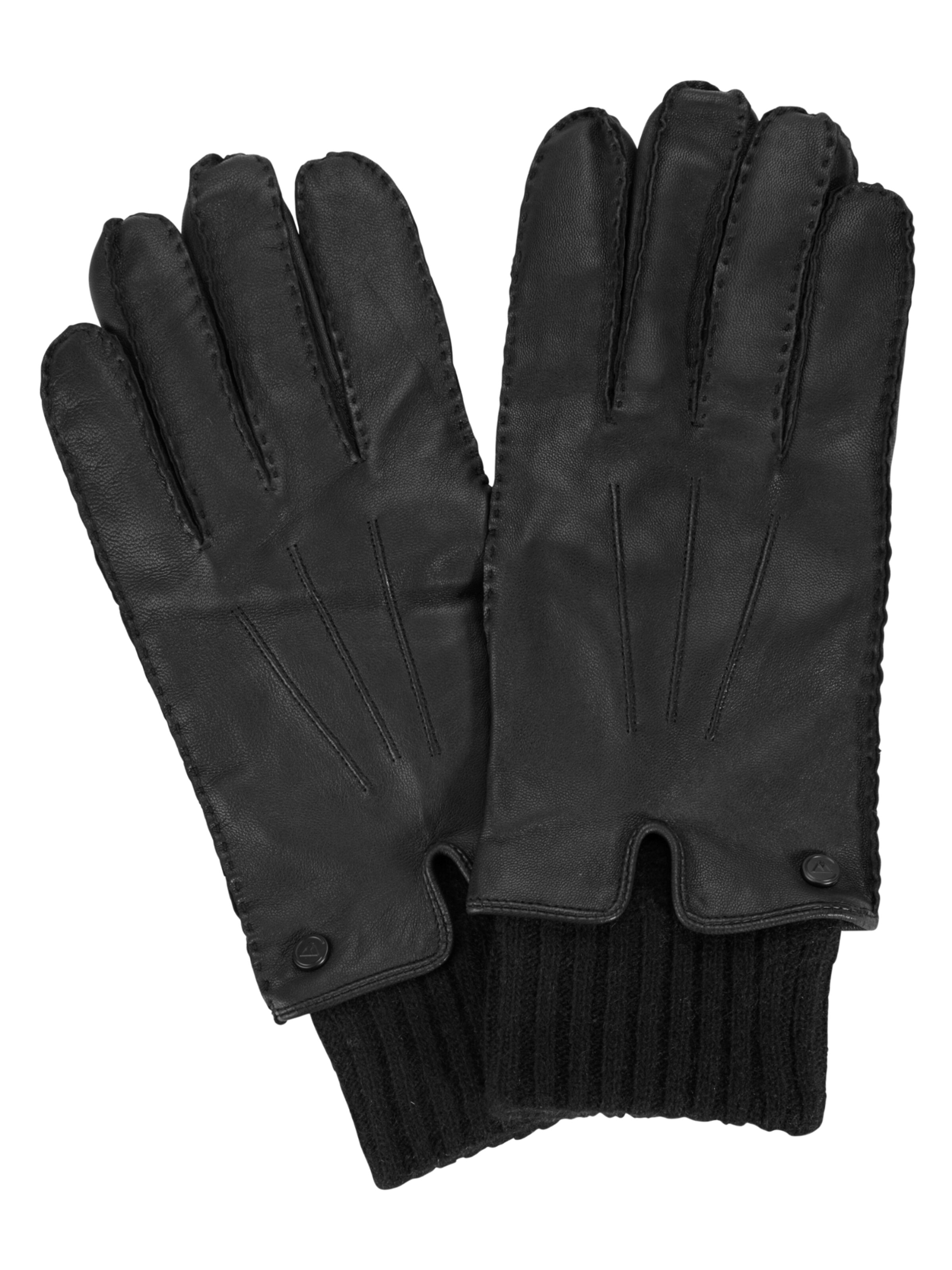 CASH-MERE.CH Full finger gloves in Black