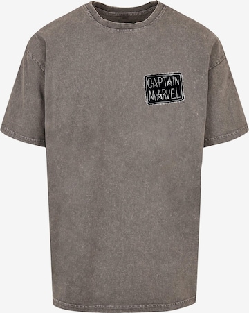 T-Shirt 'Captain Marvel' ABSOLUTE CULT en gris : devant