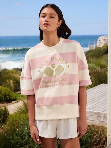 Sweat-shirt Next en rose : devant