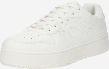 Sneaker bassa di Bershka in bianco: frontale