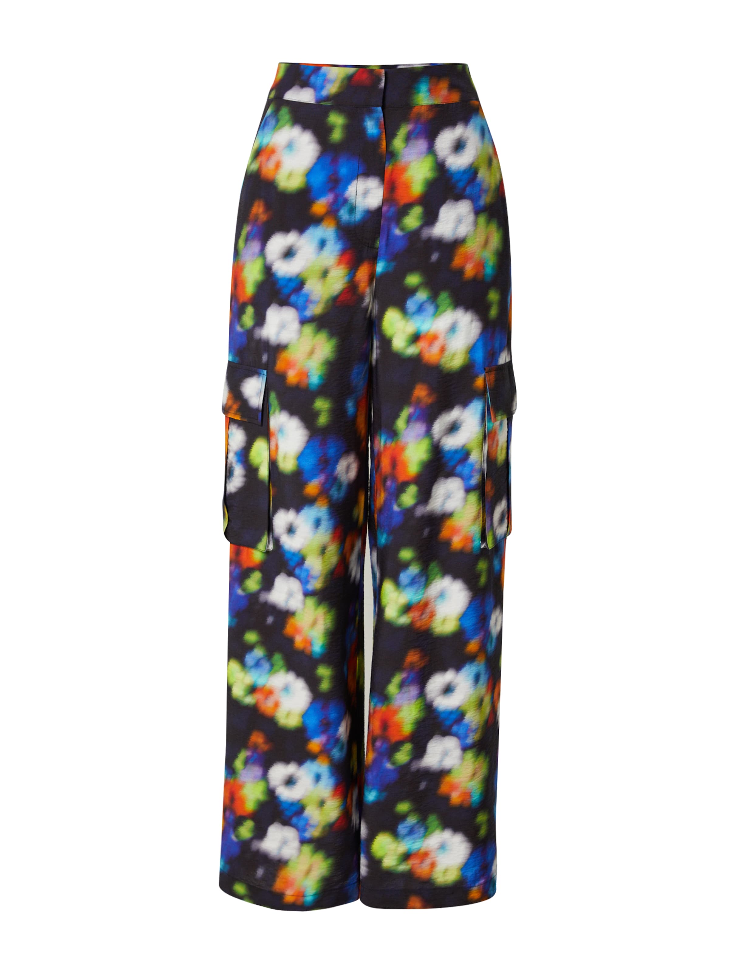 EDITED Voľný strih Nohavice 'Malena' - Čierna: predná strana