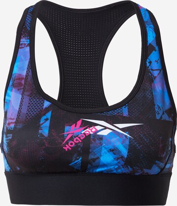 Reebok Bustier Sport-BH in Schwarz: predná strana