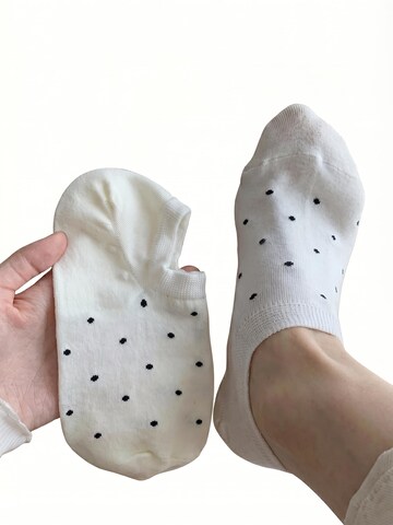 Millo Socks 'Happy Dots' in White