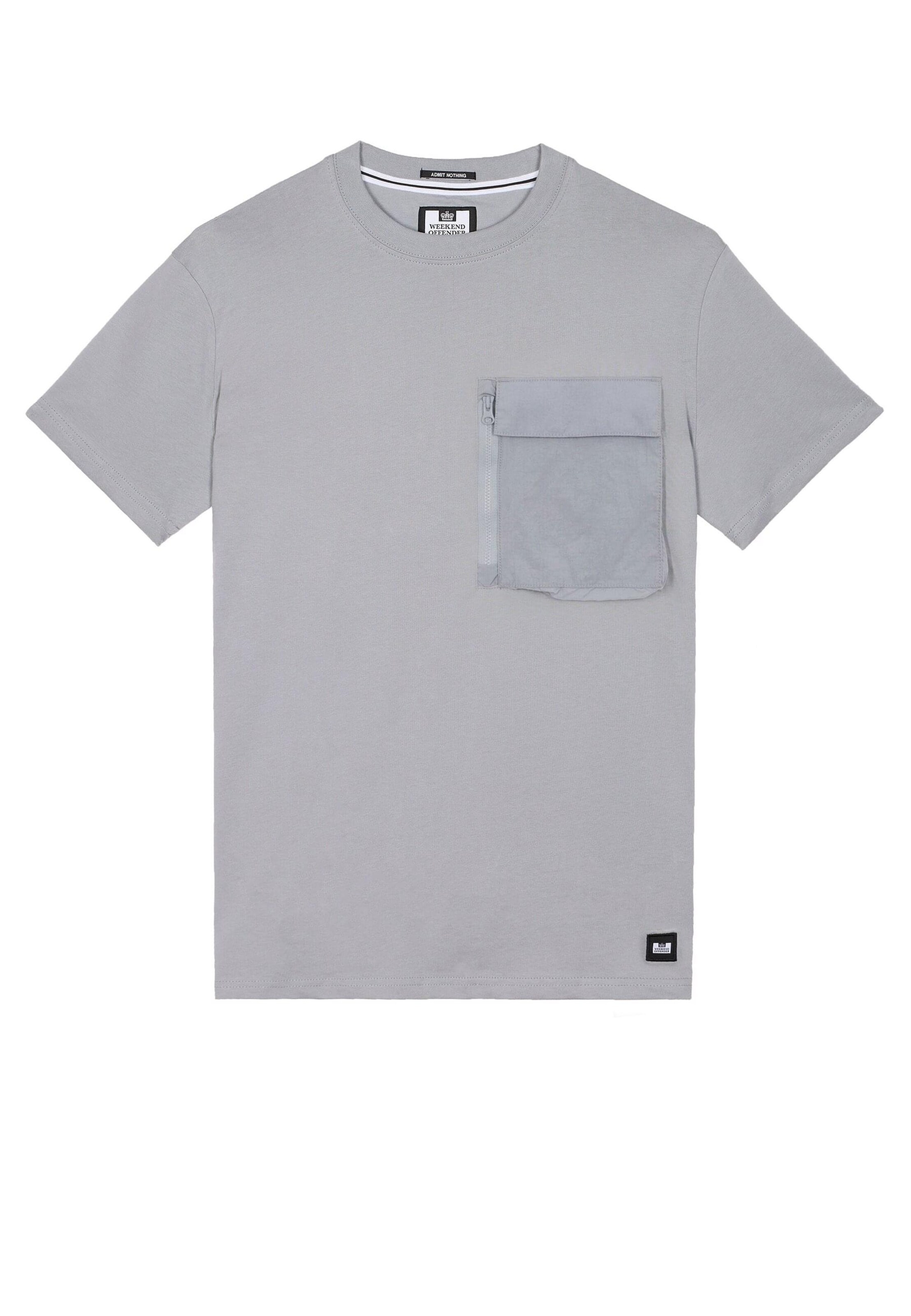 Weekend Offender T-Shirt 'Takaji' in Grau: Vorderseite