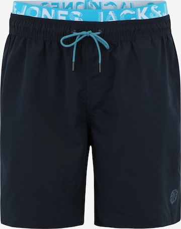 Jack & Jones Plus - Bermudas 'FIJI' en azul: frente