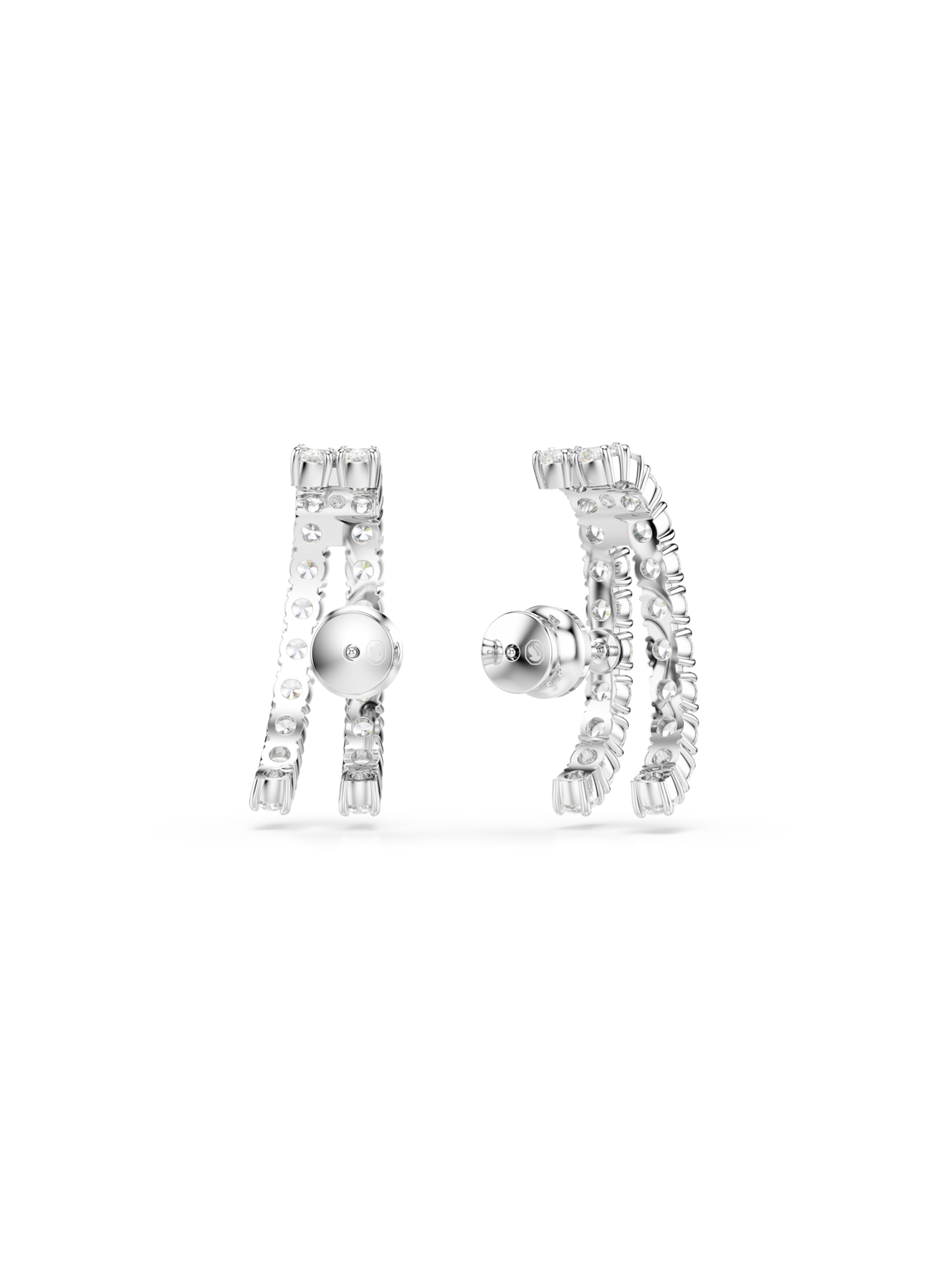 Swarovski Náušnice 'Matrix' - Strieborná