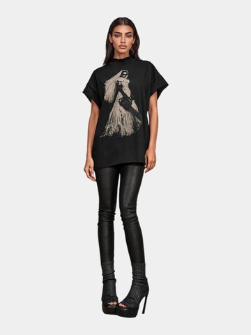 Made By Society Shirt 'Tricou UNVEIL - T27898'‌‌‌‌‌‌‌ in Schwarz: Vorderseite