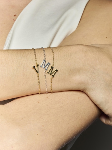 Luxenter Bracelet 'Alphabet M' in Gold