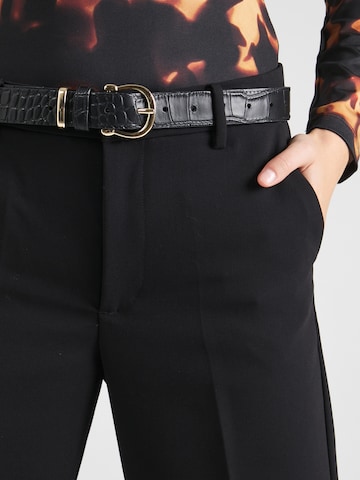 Lindex Regular Pleated Pants 'Noor' in Black