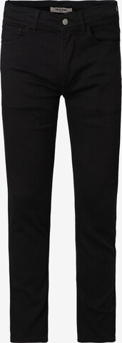 Coupe slim Pantalon chino Salsa Jeans en noir : devant