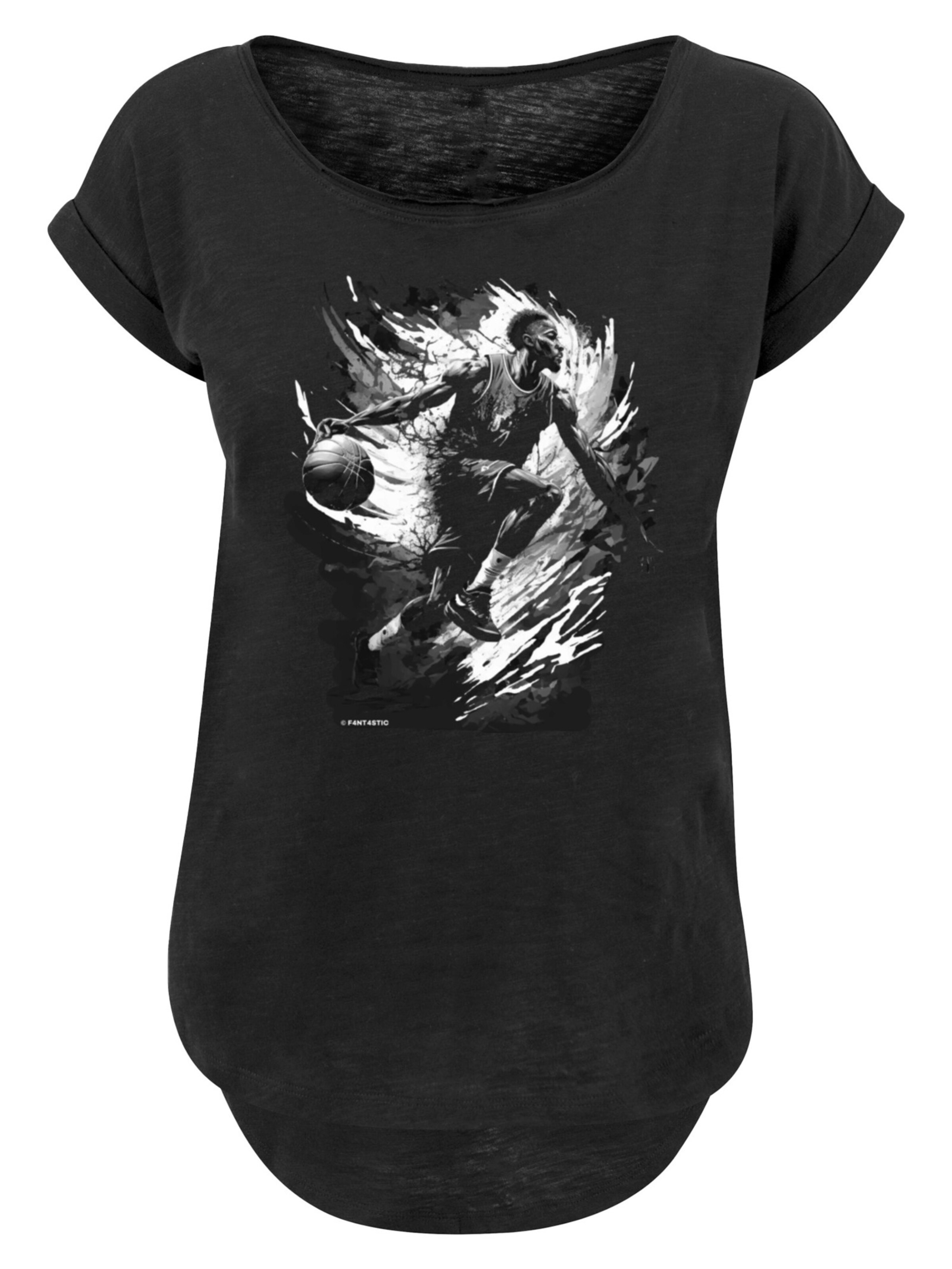 T-shirt F4NT4STIC en noir : devant