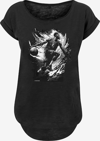 T-shirt F4NT4STIC en noir : devant