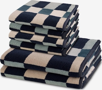 ROSS Handtuch 'Three Stars' in Blau: Vorderseite