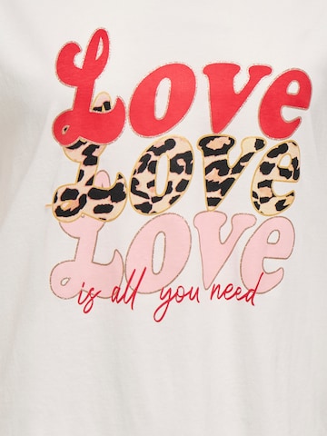 T-shirt 'CARMAEBELL' ONLY Carmakoma en blanc