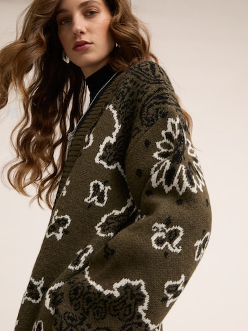 MOTIVI Knit cardigan in Green