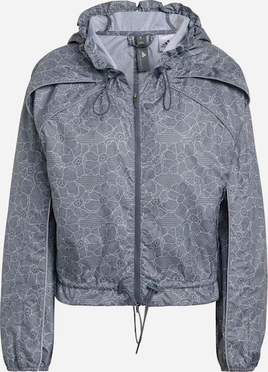Sportinė striukė iš ADIDAS BY STELLA MCCARTNEY, spalva – tamsiai pilka / balta, Prekių apžvalga