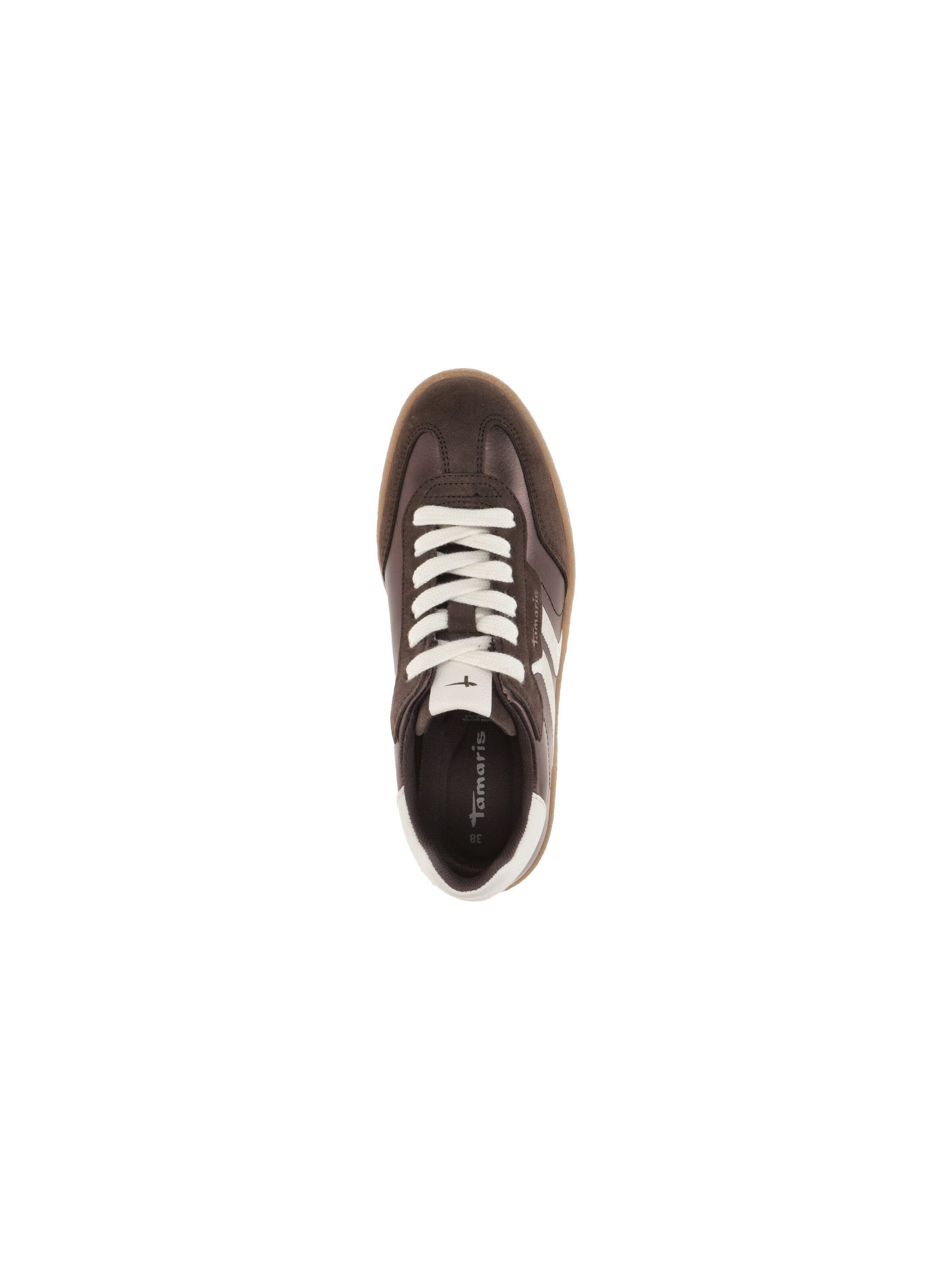 Tamaris Sneakers 'Tamaris Schuhe Sneaker braun metallic 23723' in Brown