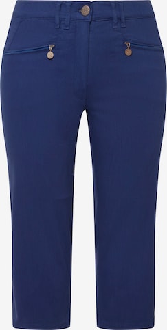 Ulla Popken Slim fit Pants 'Mony' in Blue: front