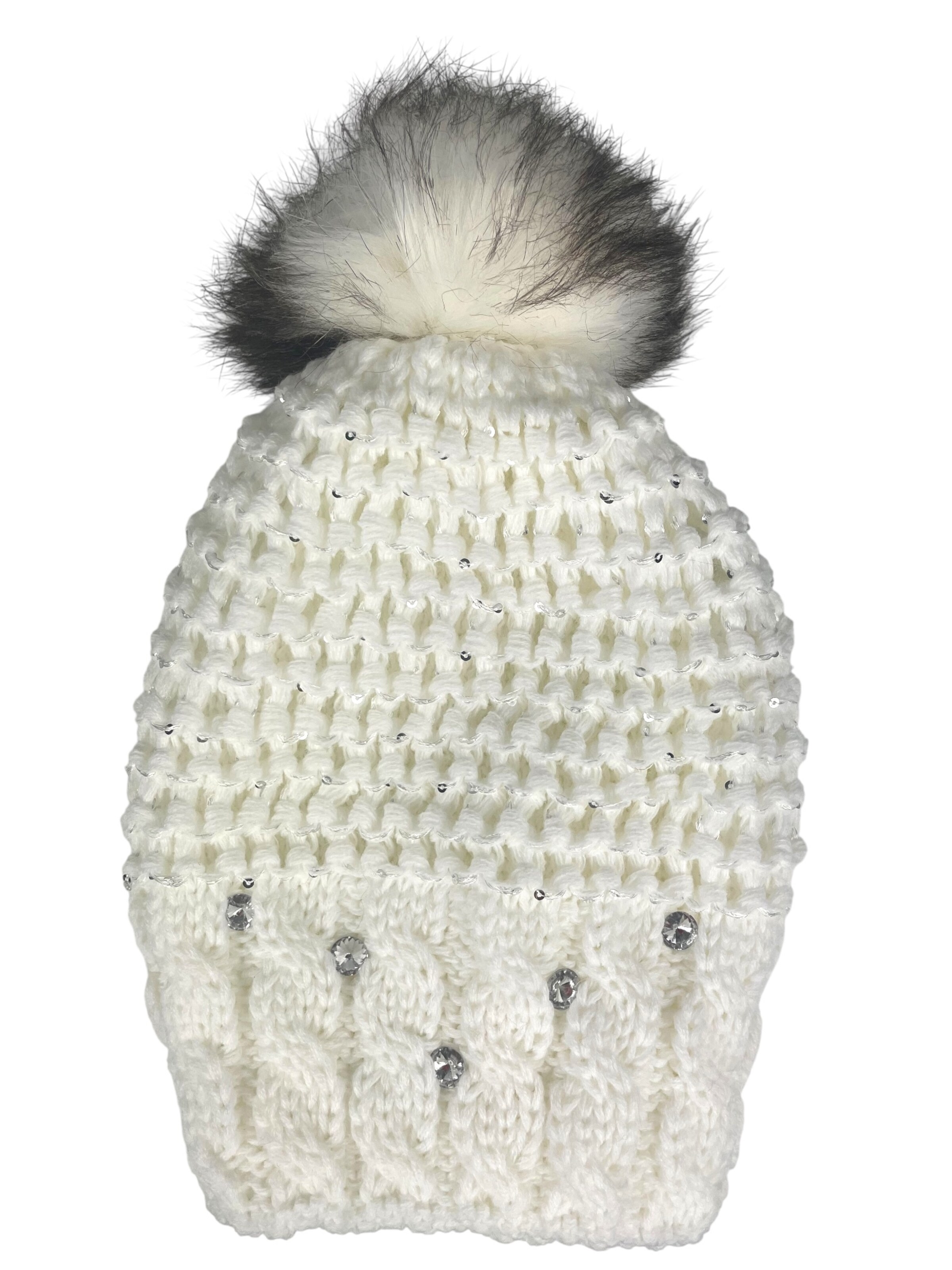 Kumixi Beanie 'Set: Mütze & Loop Schal' in White
