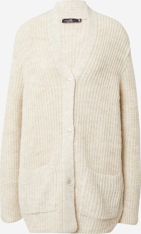 Cardigan Zwillingsherz en beige : devant