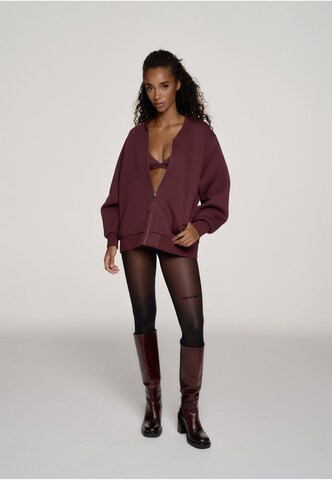 OH APRIL - Sudadera con cremallera 'Niva' en rojo: frente