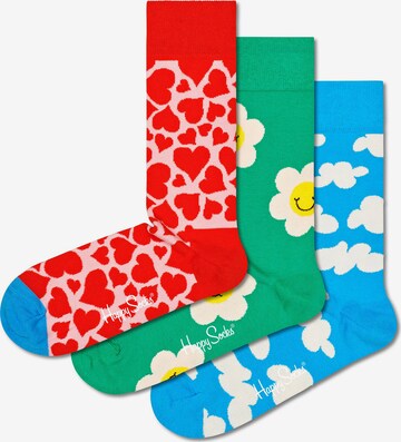 Chaussettes 'I Flower U' Happy Socks en bleu : devant