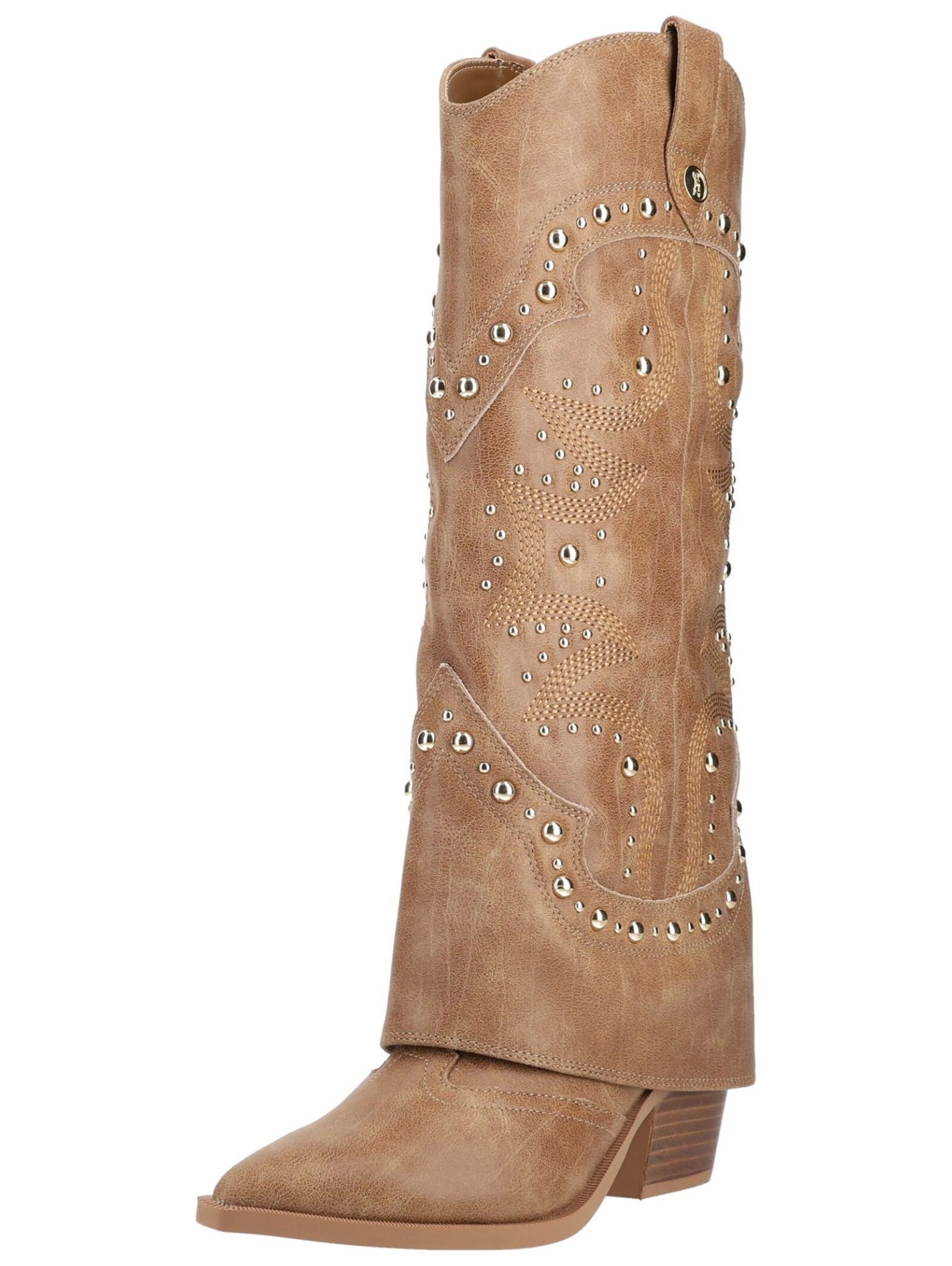 STEVE MADDEN Bottes de cowboy en 36 en noisette, Vue avec produit