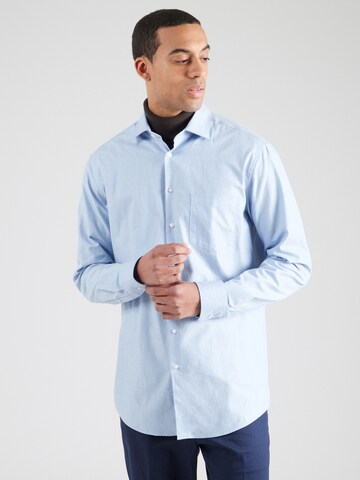 Coupe regular Chemise business SEIDENSTICKER en bleu : devant