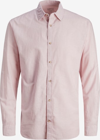 JACK & JONES Regular fit Button Up Shirt 'Summer' in Pink: front