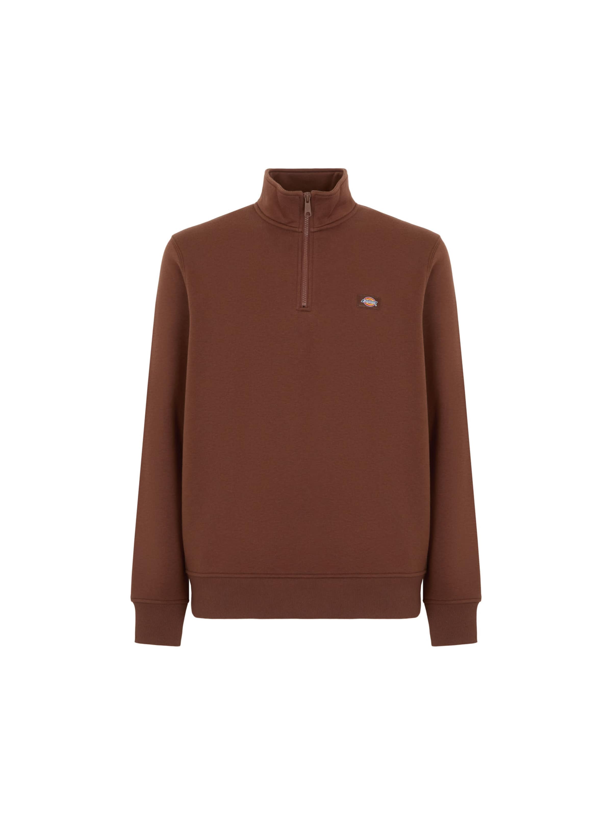 DICKIES Tréning póló 'OAKPORT' - barna: elől