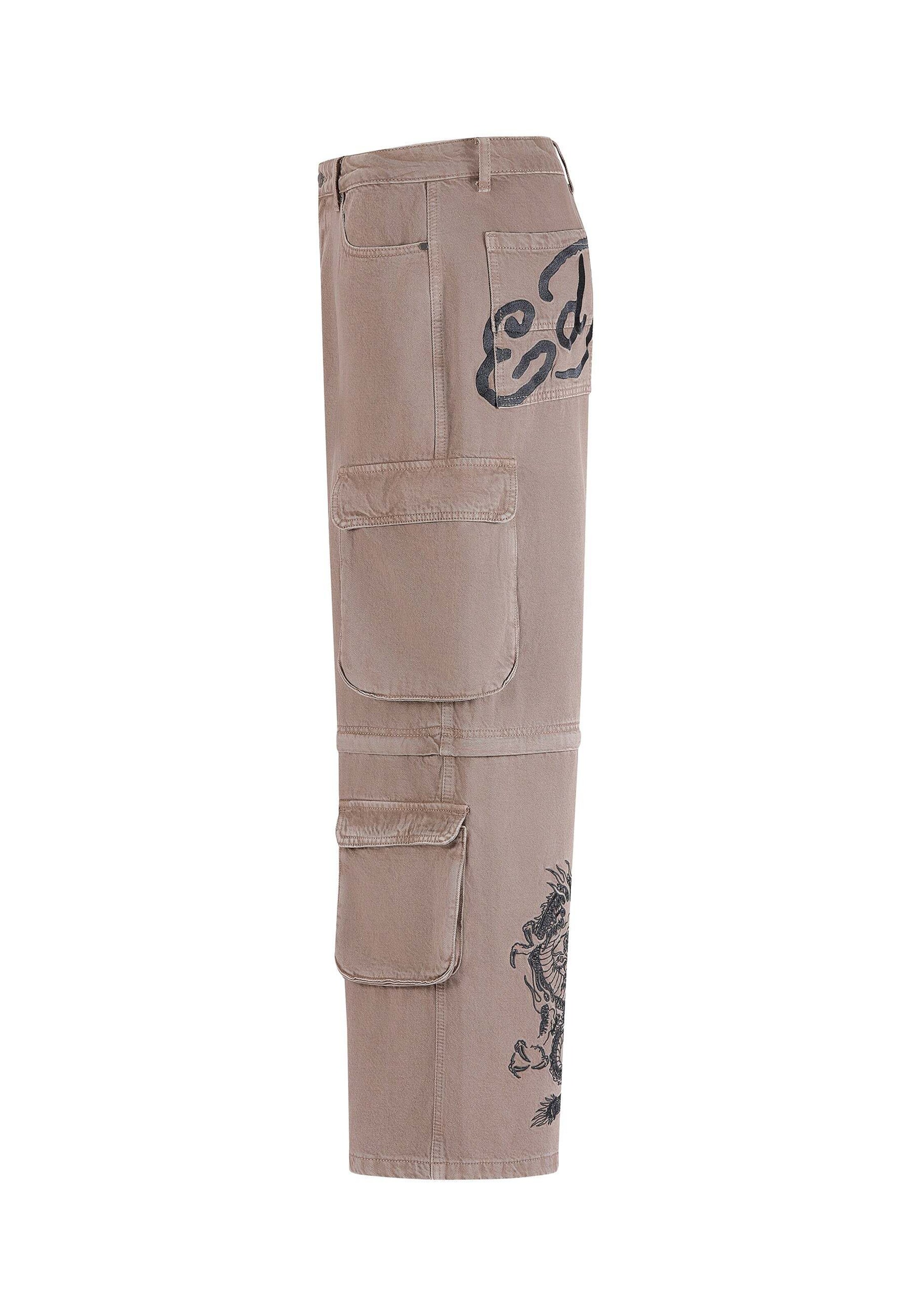 Ed Hardy - Loosefit Vaquero en beige