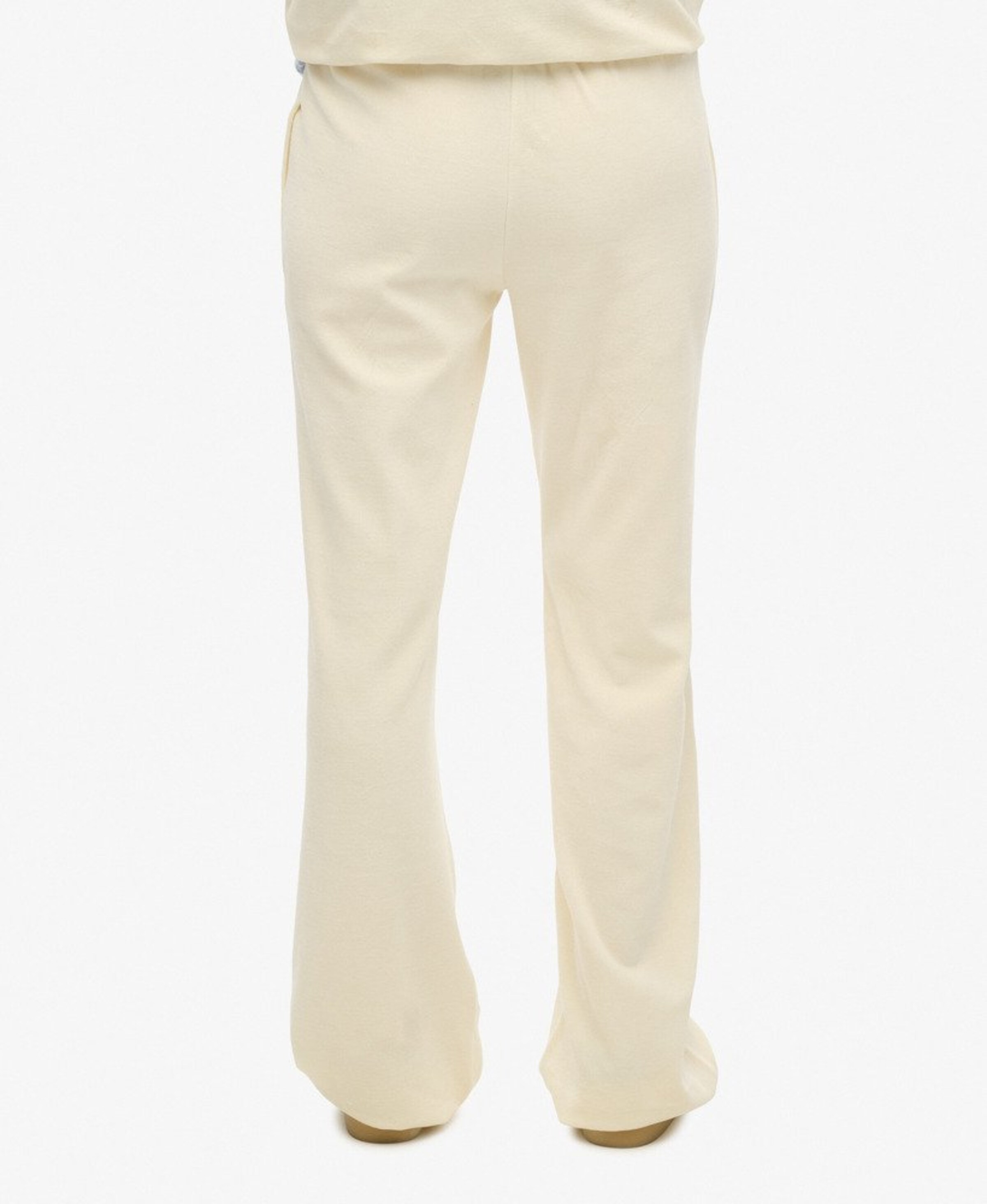 Superdry Wide leg Broek in Wit