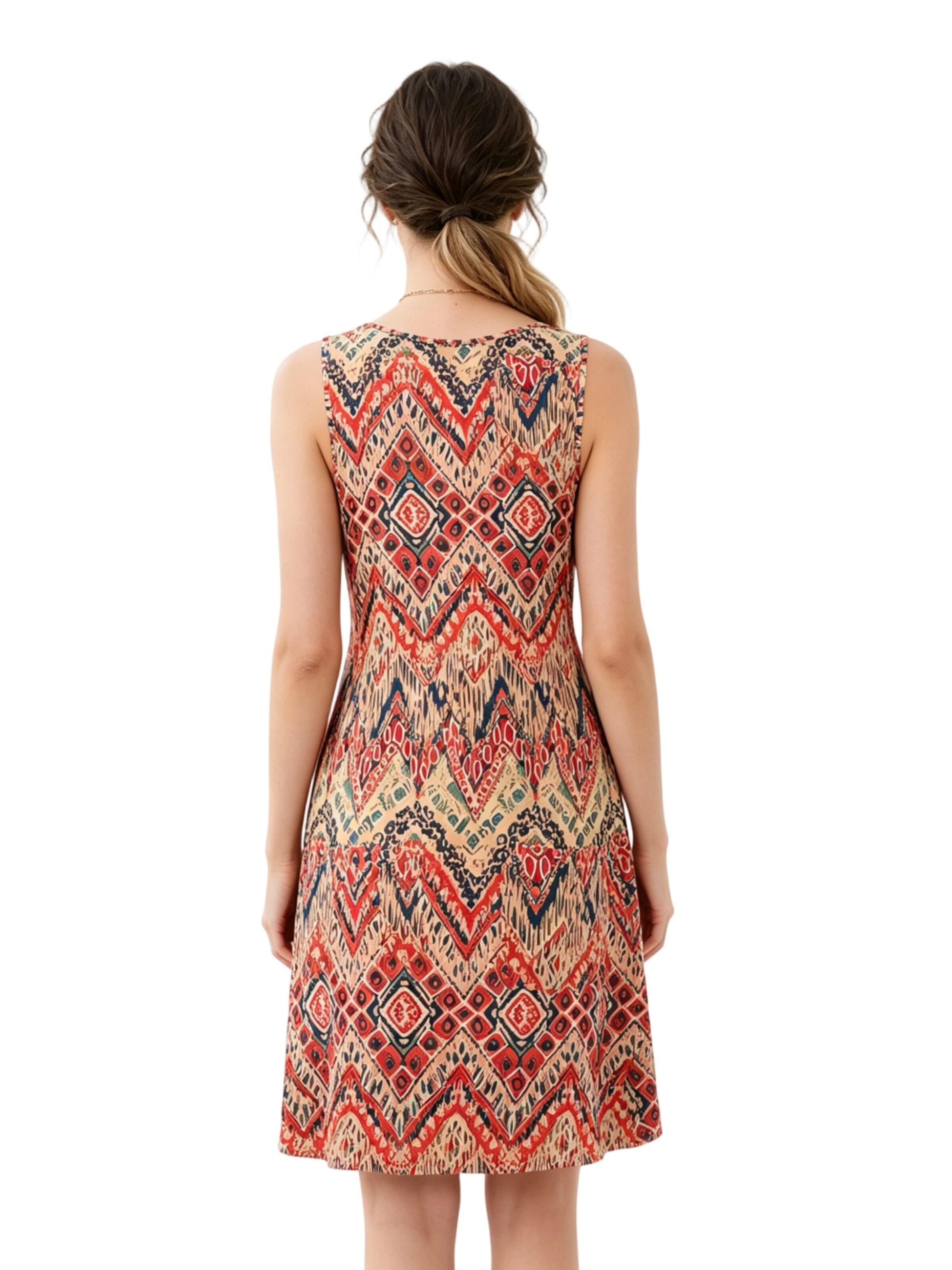 Yesfashion Dress in Red
