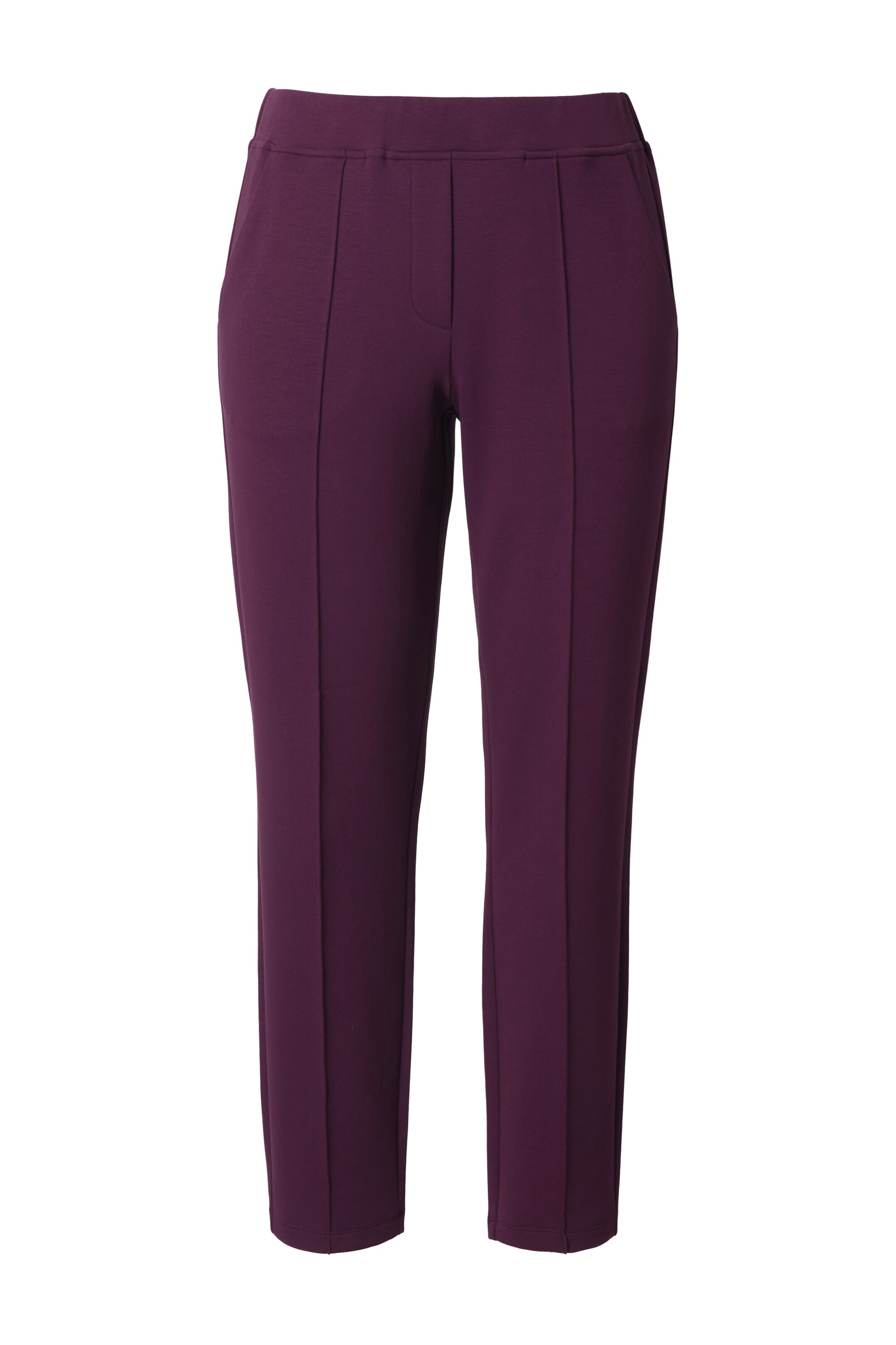 Ulla Popken Trousers 'Punto Di Roma' in Purple: front