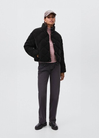 MANGO TEEN Winter Jacket 'Onion' in Black