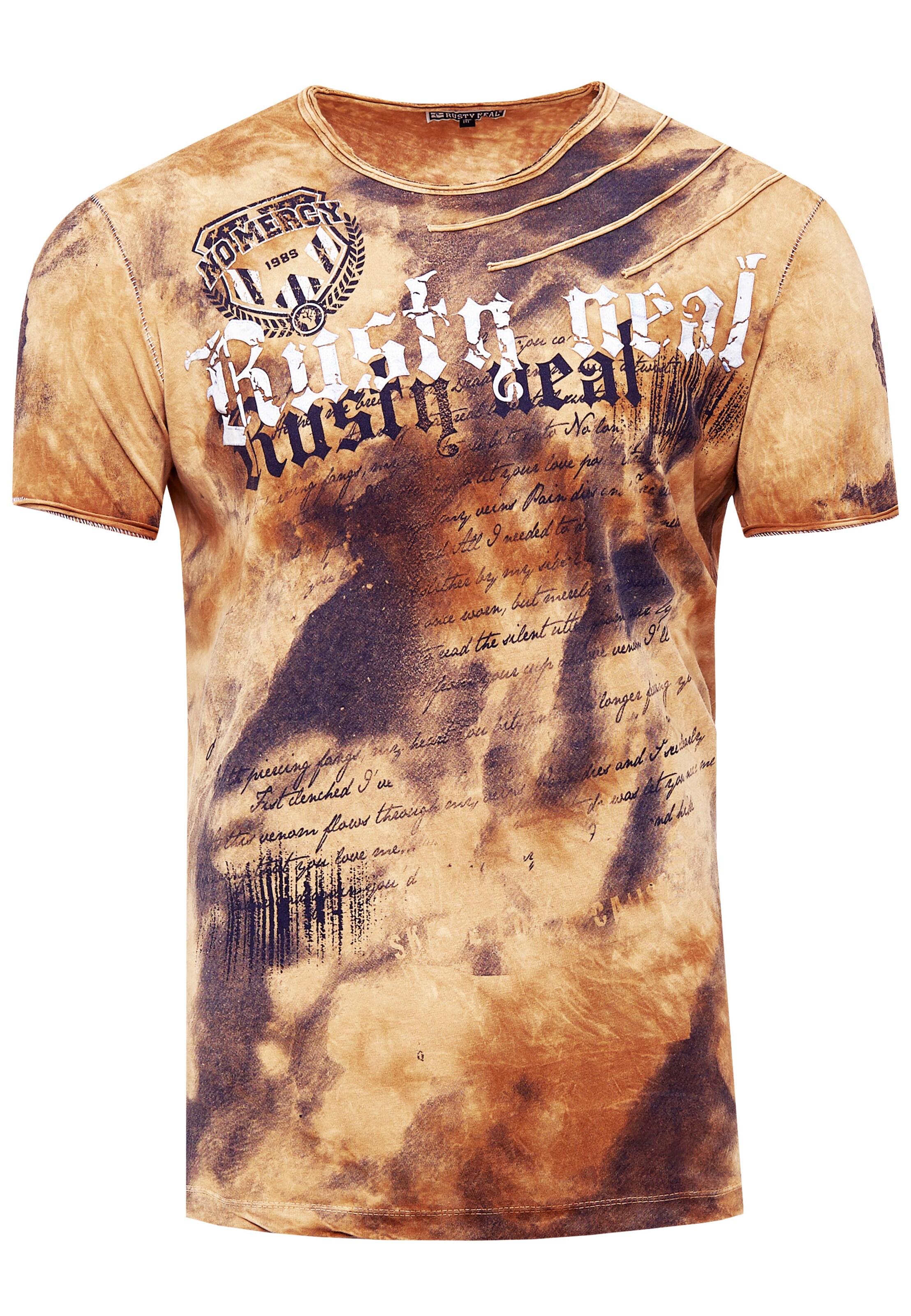 Rusty Neal Shirt in Bruin: voorkant