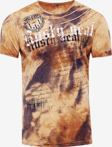 Rusty Neal Shirt in Bruin: voorkant