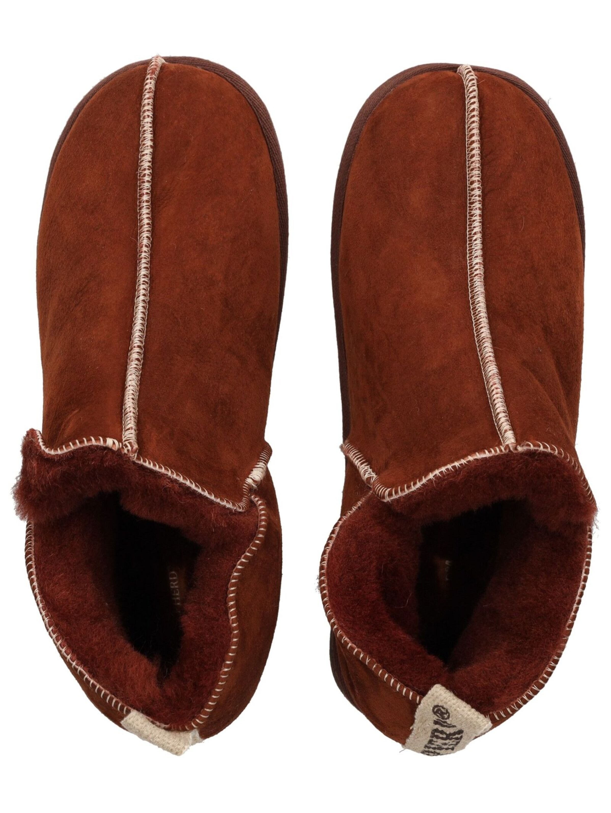 SHEPHERD Hausschuhe in Braun