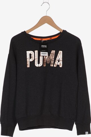 PUMA Sweatshirt & Zip-Up Hoodie in S in Grey: front