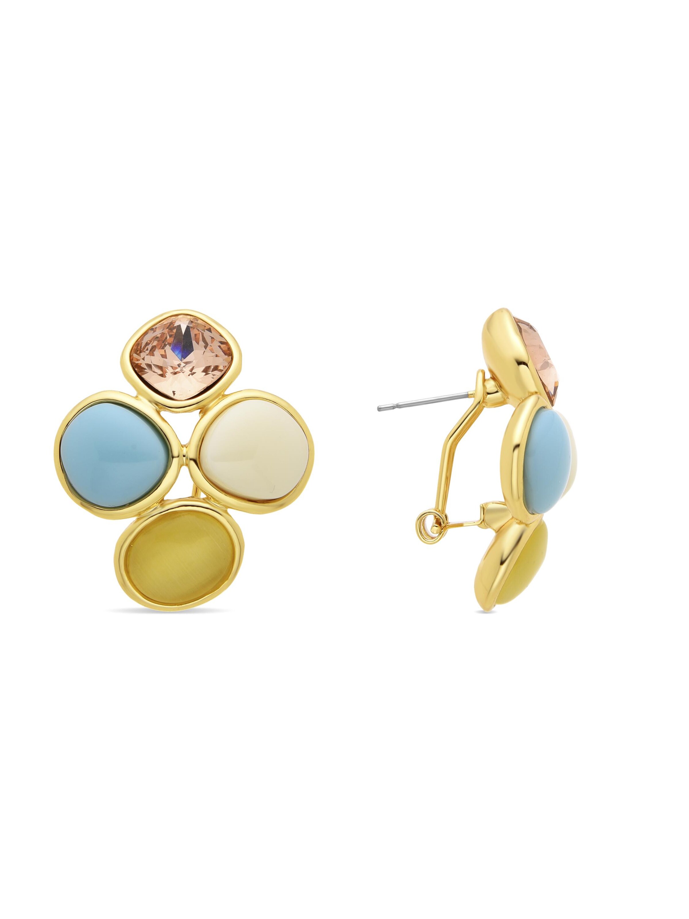 Boucles d'oreilles 'Lezu' Luxenter en mélange de couleurs : devant